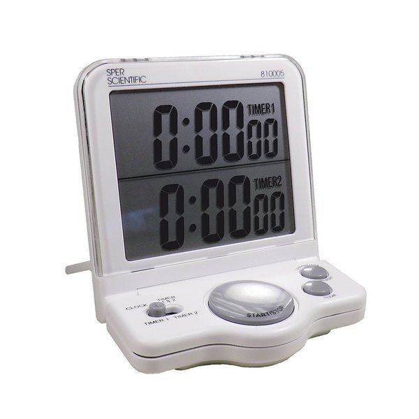 Sper Scientific White Large Display Timer 810005